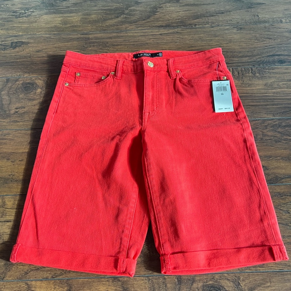 Women’s New Ralph Lauren Black Label Red Shorts